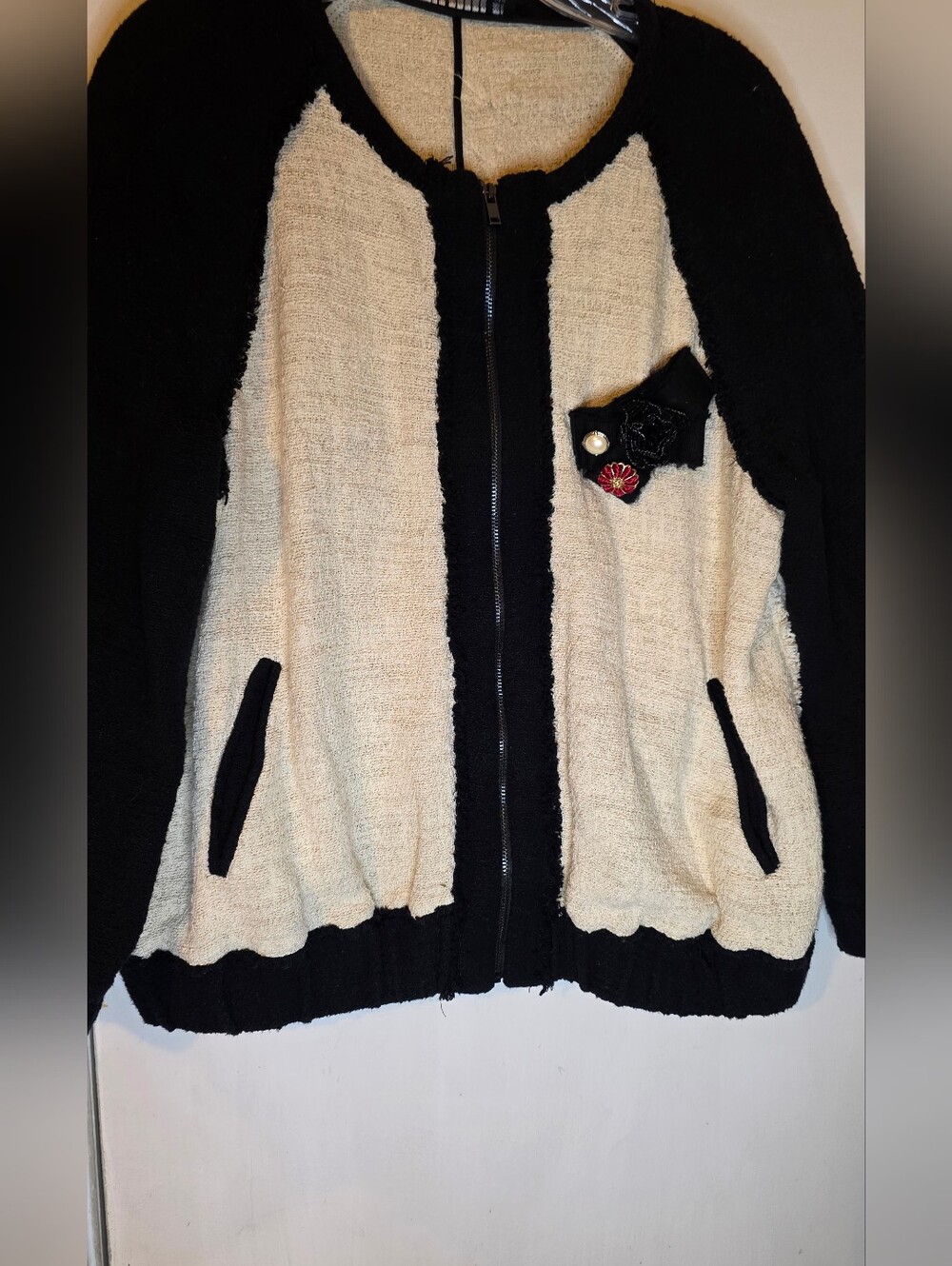Zara Full Zipper Trim Jacket Size Xl